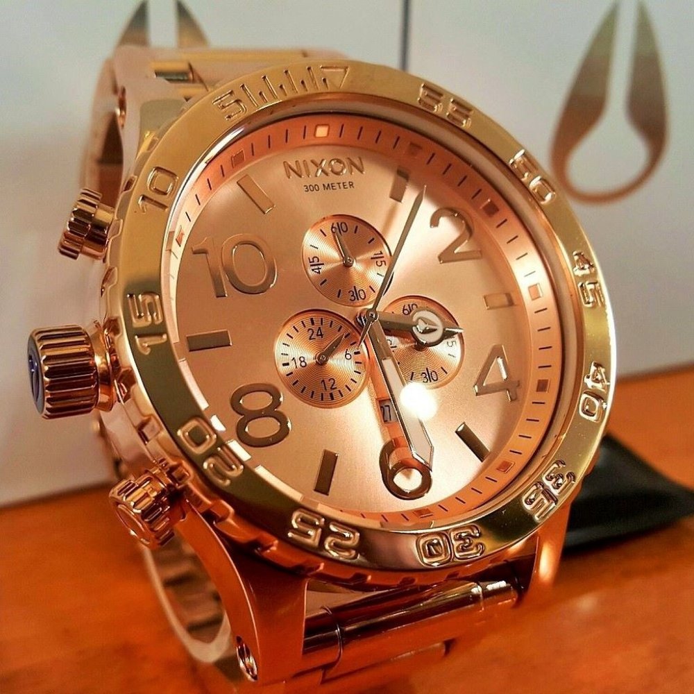 NEW Nixon 51-30 Chrono Rose Gold, men's watch